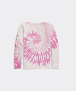 Girls' Heathered Vintage Whale Long-Sleeve Pocket Tee