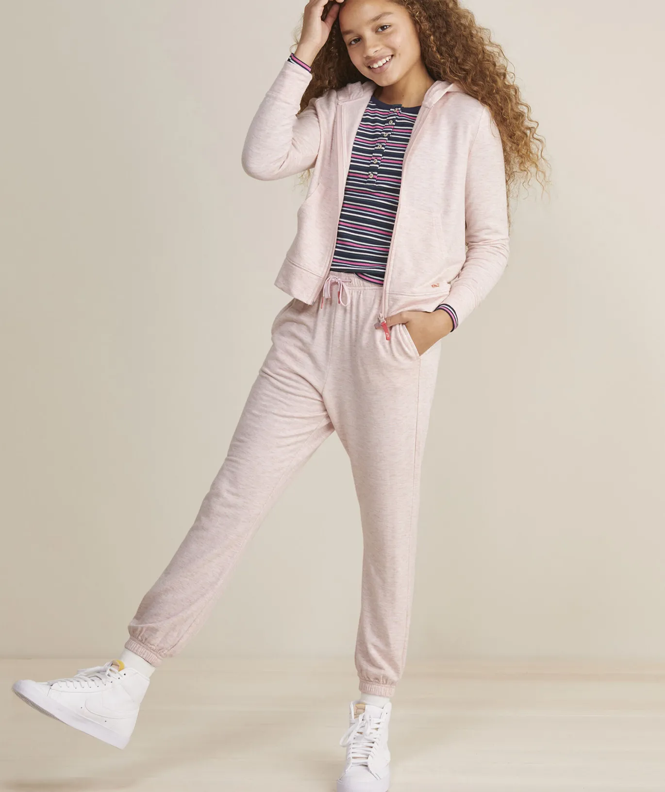 Girls' Ruffle Collar Sweatshirt