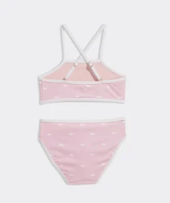 Girls' Ruffle High Neck Bikini