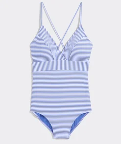 Girls'  Ruffle Neck One-Piece