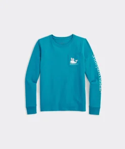 Girls' Striped Flutter Long-Sleeve Surftee™