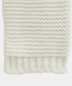 Girls' Striped Puff-Sleeve Crewneck Sweater