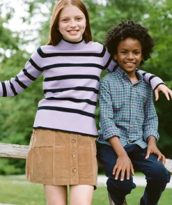 Girls' Wide Leg Garment-Dyed Pants