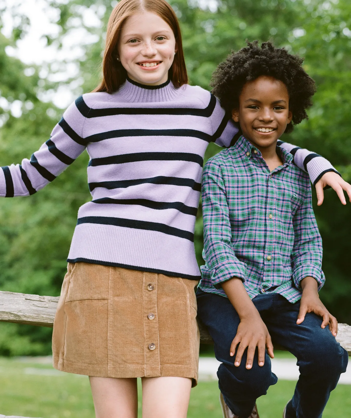 Girls' Wide Leg Garment-Dyed Pants