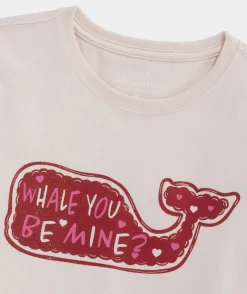 Girl's Hot Cocoa Whale Long-Sleeve Pocket Tee