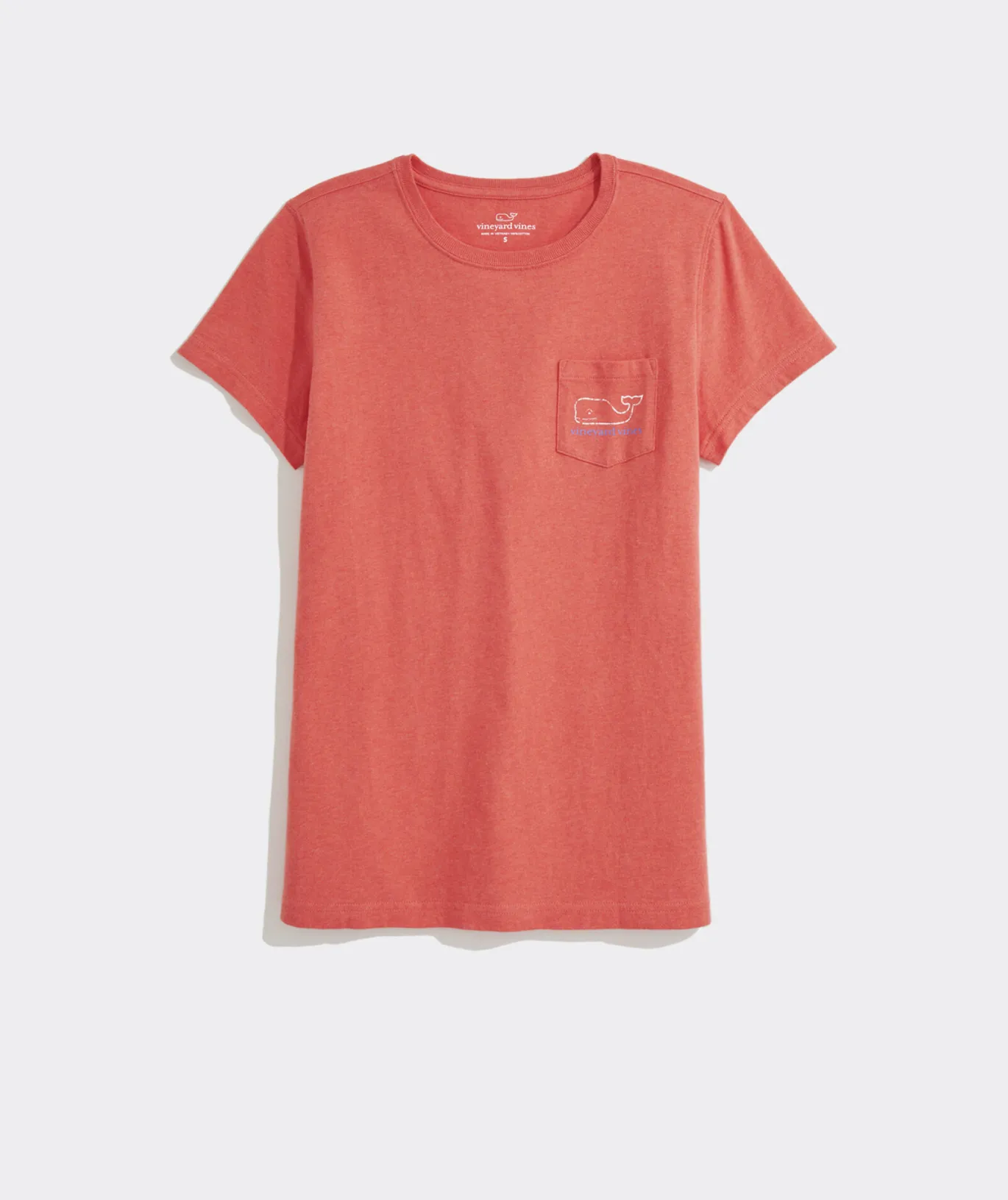 Heathered Vintage Whale Short-Sleeve Pocket Tee