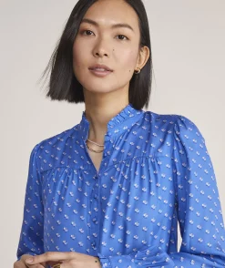Ivy League Floral Smocked Top