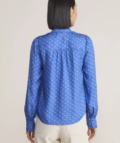 Ivy League Floral Smocked Top