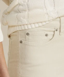 Kick Flare Mid-Rise Corduroy Pants