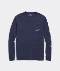 Lacrosse Stick Whale Long-Sleeve Pocket Tee