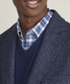 Moon Wool Herringbone Blazer