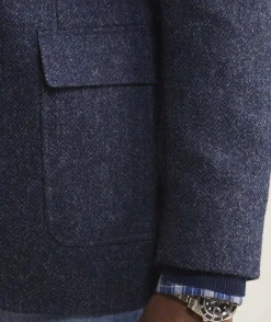 Moon Wool Herringbone Blazer