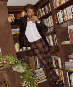 Moon Wool Plaid Trouser