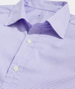 On-The-Go brrrº Gingham Spread Collar Shirt
