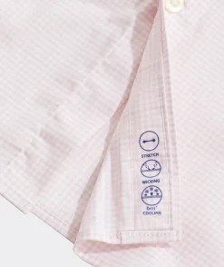 On-The-Go brrrº Gingham Spread Collar Shirt