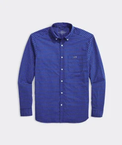 On-The-Go Nylon Gingham Shirt
