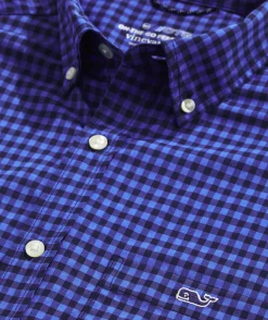 On-The-Go Nylon Gingham Shirt