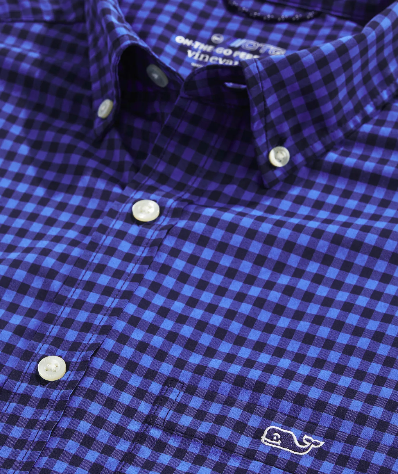 On-The-Go Nylon Gingham Shirt
