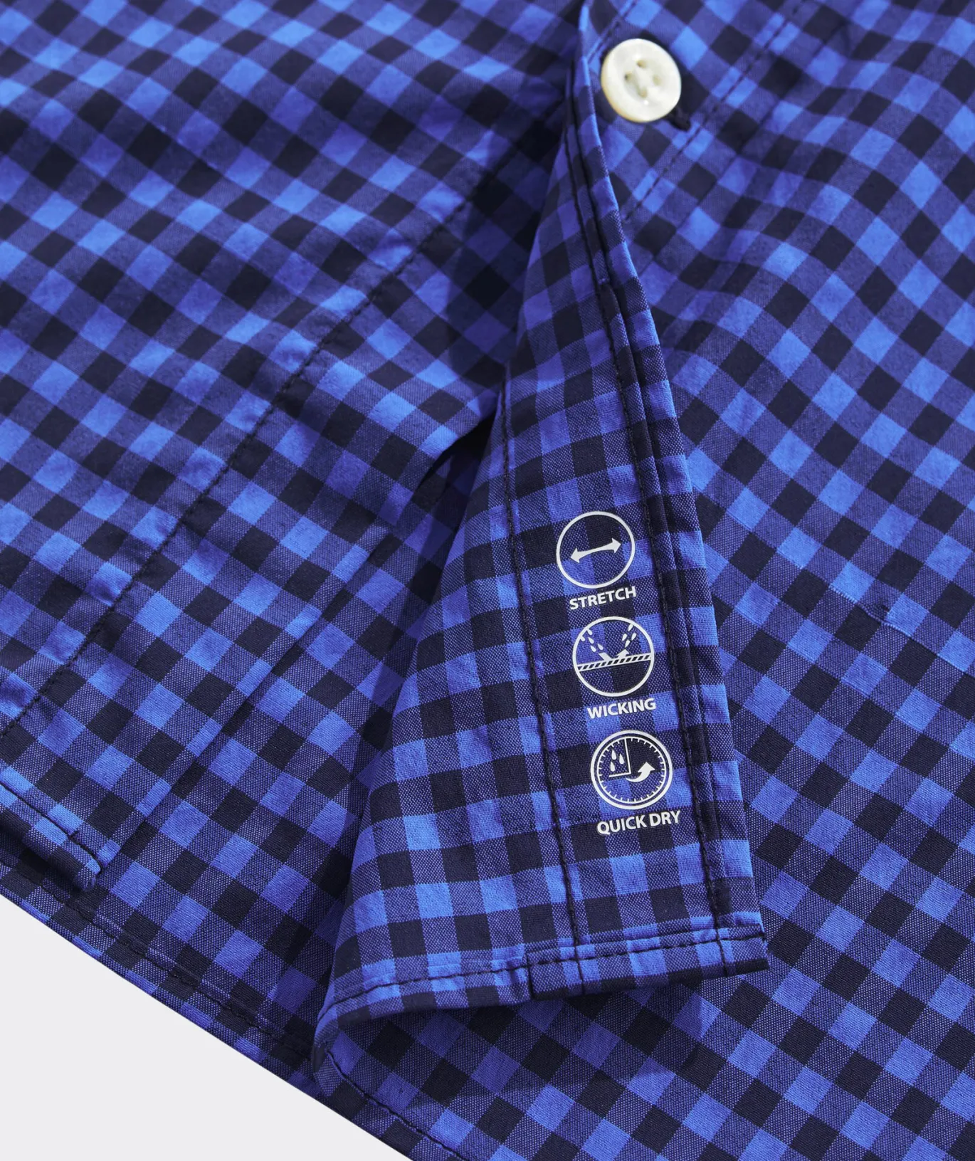 On-The-Go Nylon Gingham Shirt
