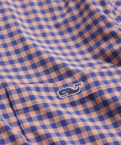 On-The-Go Nylon Gingham Shirt