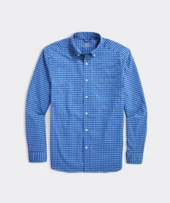 On-The-Go Nylon Gingham Shirt