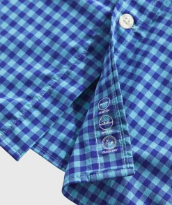 On-The-Go Nylon Gingham Shirt