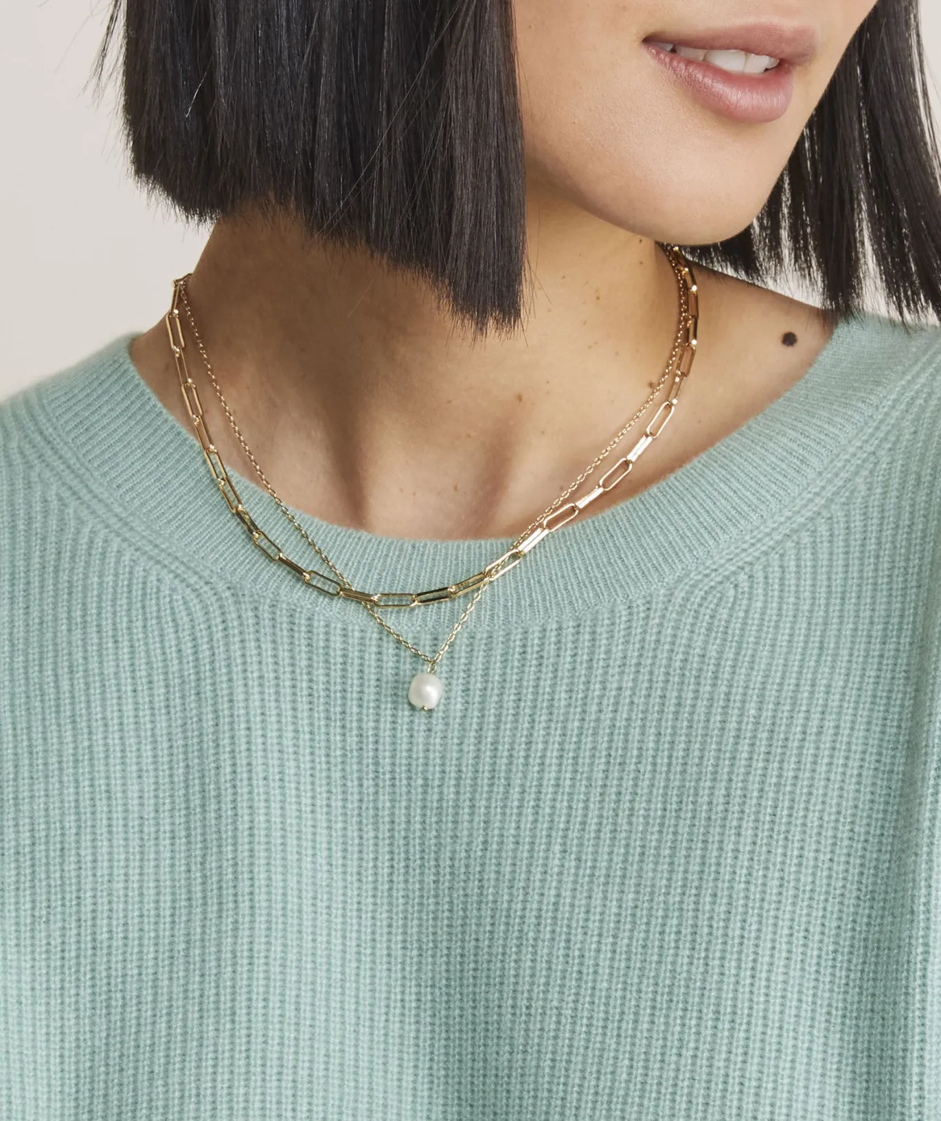 Oversized Ribbed Luxe Crewneck Sweater