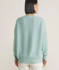 Oversized Ribbed Luxe Crewneck Sweater