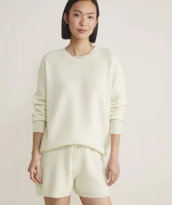 Oversized Ribbed Luxe Crewneck Sweater