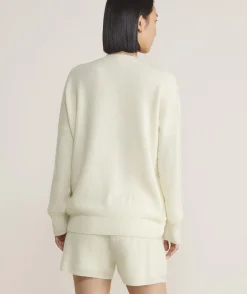 Oversized Ribbed Luxe Crewneck Sweater