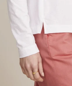 Pima Cotton Long-Sleeve Crewneck Tee