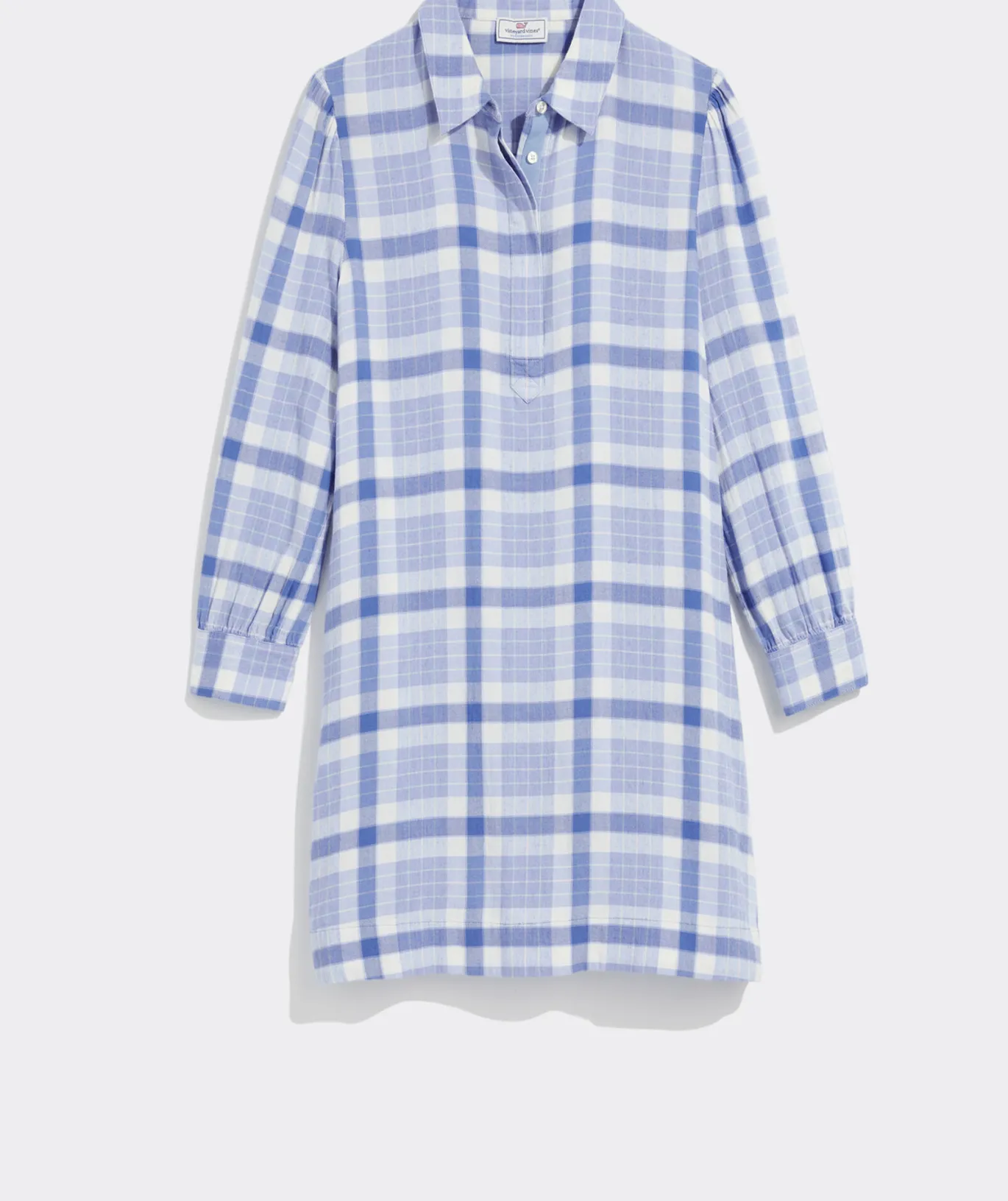 Plaid Popover Dress