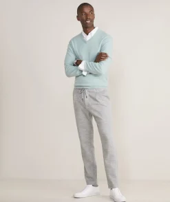 Pleated Knit Pull-On Pants