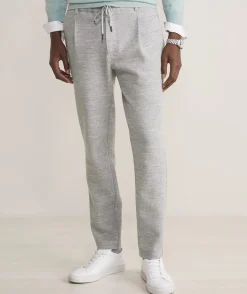 Pleated Knit Pull-On Pants