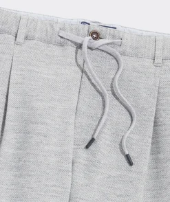 Pleated Knit Pull-On Pants
