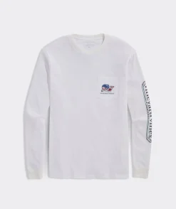Pond Hockey Whale Long-Sleeve Pocket Tee