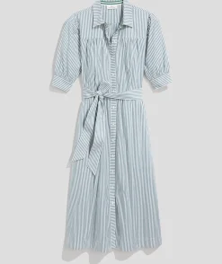 Puff Sleeve Midi Shirtdress