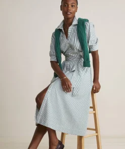 Puff Sleeve Midi Shirtdress