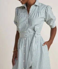Puff Sleeve Midi Shirtdress