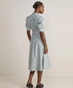 Puff Sleeve Midi Shirtdress
