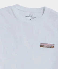 Puppy Leaf Pile Logo Box Long-Sleeve Tee