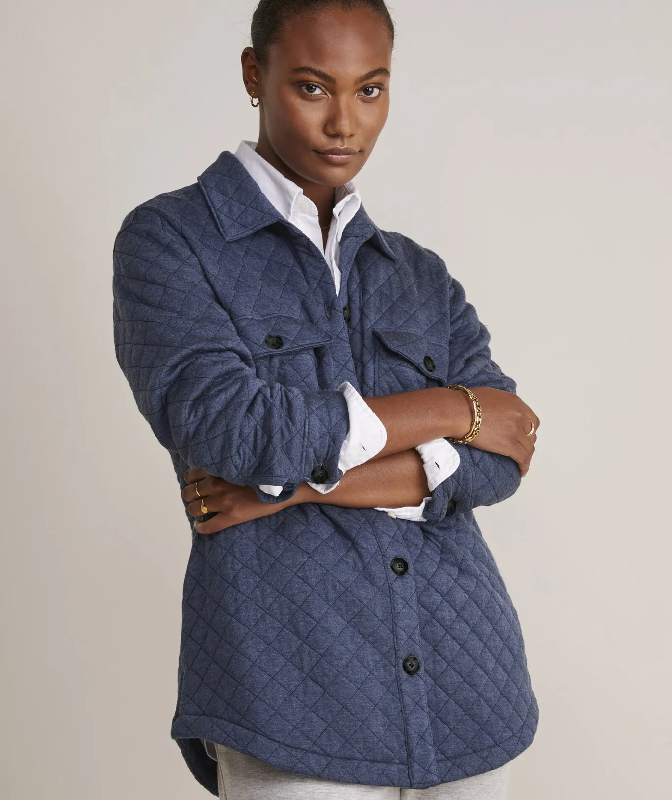 Quilted Dreamcloth® Shirt Jacket