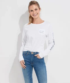 Saint Patrick's Day Icon Whale Long-Sleeve Pocket Tee