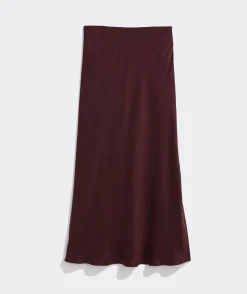 Satin Midi Slip Skirt