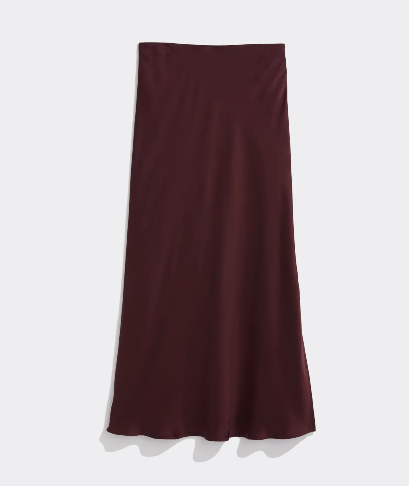 Satin Midi Slip Skirt