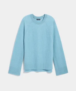 Seaspun Cashmere Ribbed Crewneck Sweater