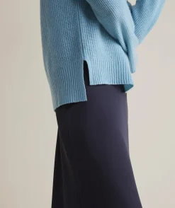 Seaspun Cashmere Ribbed Crewneck Sweater