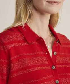 Shine Boucle Bow Back Sweater