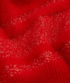 Shine Boucle Bow Back Sweater