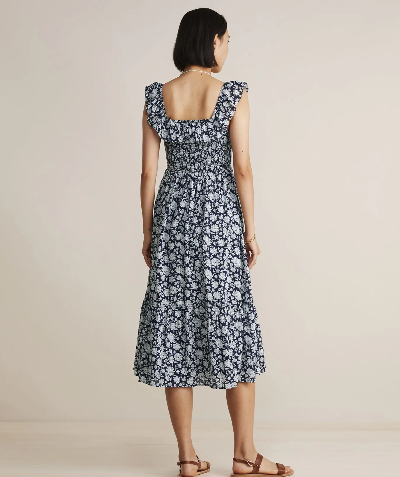 Smocked Midi Dress